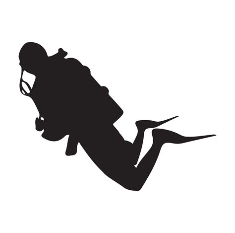 Scuba diver vector, Vector scuba diver silhouettes 20547527 Vector Art ...