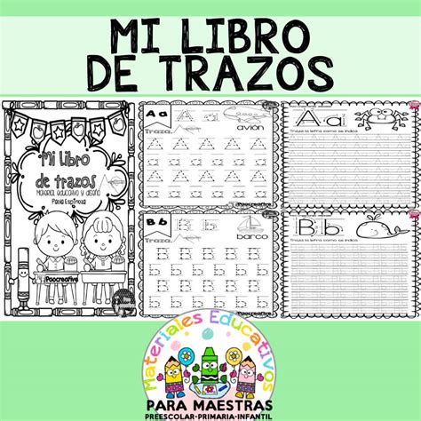 Mi Libro De Trazos Del Abecedario Materiales Educativos Para Maestras