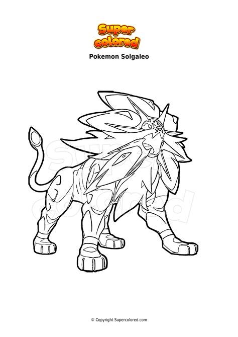 Disegno Da Colorare Pokemon Solgaleo Supercolored The Best Porn Website