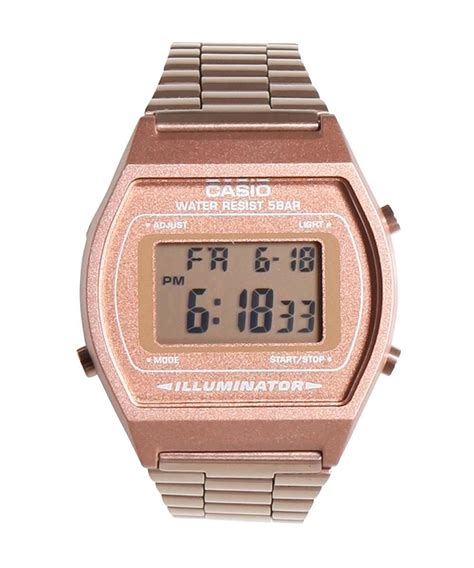 Casio Women's B640WC-5AEF Retro Digital Watch (Rose Gold) - Walmart.com