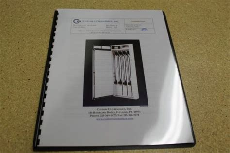 Storage Cabinet Manual Cd Wassenburg Medical Inc