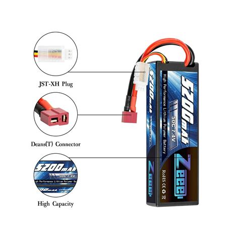 Zeee Mah V S C Lipo Battery Hard Case Deans T Plug Rc Power