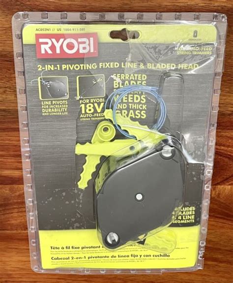 Ryobi Reel Easy 2 In 1 Pivoting Fixed Line And Bladed Head Bump Feed Trimmer K9 For Sale Online