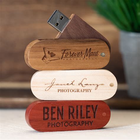 Wood Swivel Flash Drive (Type-A) - Pro Branding Store