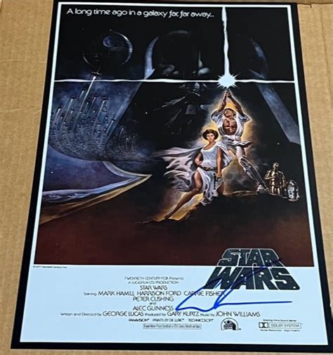 GEORGE LUCAS Signed Autographed Star Wars 11x17 Movie Poster - Etsy