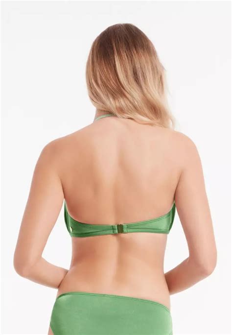 Buy Sunseeker Riviera Seaweed Pleated Bandeau Bikini Top Online Zalora Philippines