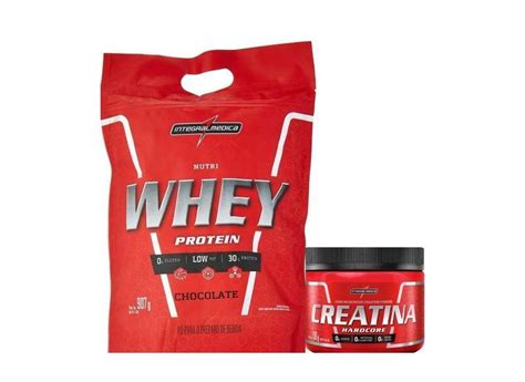 Kit Nutri Whey 900g Creatina 150g Integralmedica Em Promoção é No