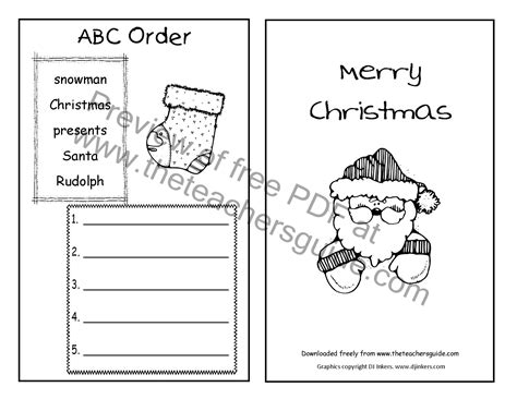 Christmas Booklets Printable Free Printable Templates