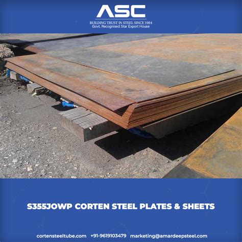 S355JOWP Corten Steel Plates Sheets Manufacturers Suppliers