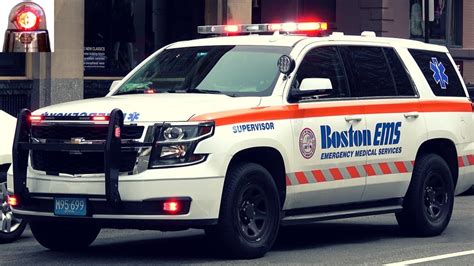 Boston Ems Ambulance New Chevy Tahoe Supervisor On Scene Youtube