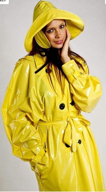 Pin By Larry Stevensw On Raincoat Yellow Raincoat Rainwear Fashion Trench Coats Women