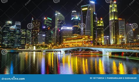 Singapore Night View Editorial Stock Image Image Of Mypic4 187758054