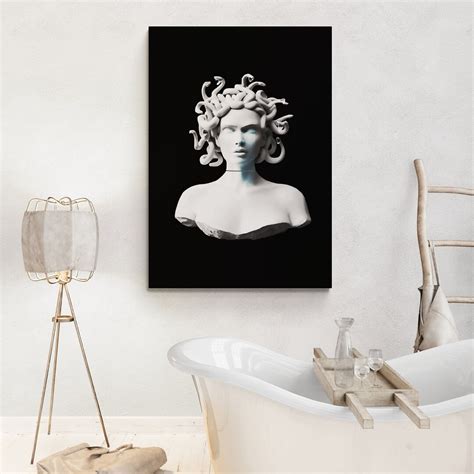 Medusa Wall Art Medusa Canvas Medusa Canvas Wall Art Medusa Canvas Art Medusa Wall Decor Greek