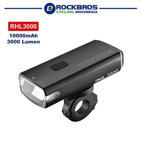 Jual Rockbros Lampu Depan Sepeda Rhl Bike Light Lumen