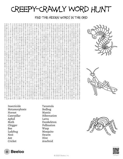 Insect Themed Word Searches Beeloo Printable Crafts And Activities