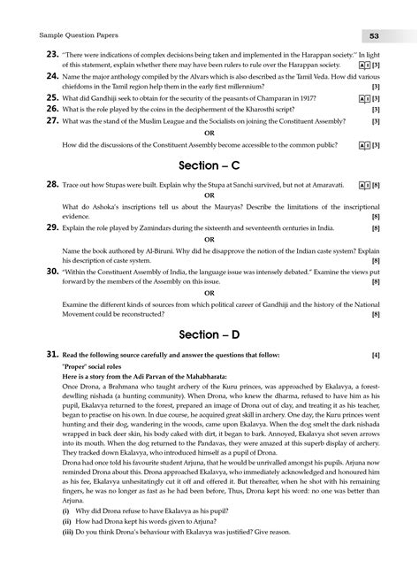 Cbse Class 12 History Sample Paper For Board Exam 2023 With Solutions