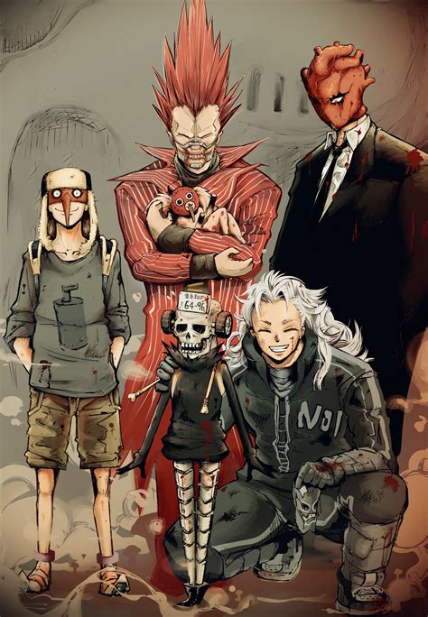 Dorohedoro Noi Dorohedoro Shin Dorohedoro Ebisu Dorohedoro 1800x2600 Wallpaper