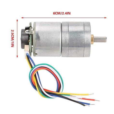 12V DCエンコーダギアモーター 金属減速モーター 低騒音ギアモーター 低騒音 安定性能 ブラシDCモータ 30RPM 70RPM 100