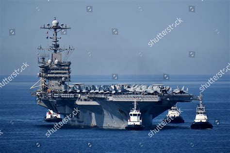 Uss Harry S Truman Aircraft Carrier Editorial Stock Photo - Stock Image ...