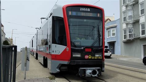 Sf Muni Siemens S Lrv On Route N Judah Car Train