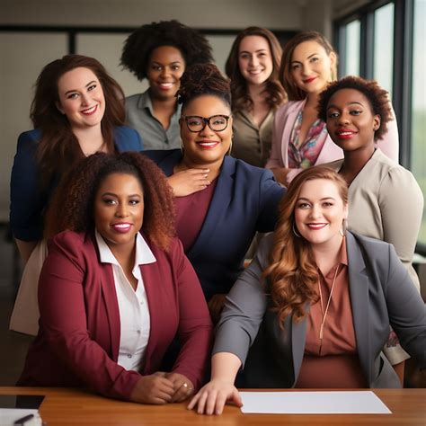 Premium AI Image Empowering Leadership Thriving As A PlusSize Manager