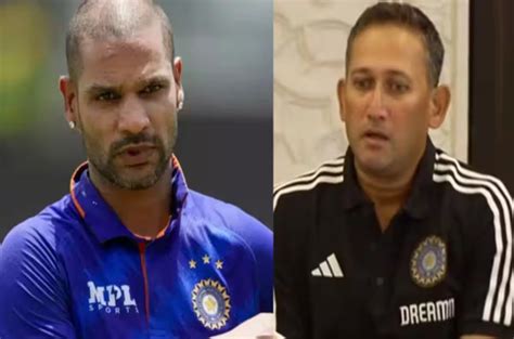 Agarkar On Shikhar Dhawan शिखर धवनची कारकीर्द संपुष्टात चिफ सिलेक्टर