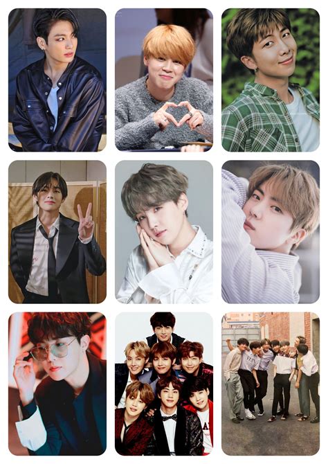 Photocards Bts Fotos Imprimibles Pegatinas Para Imprimir Gratis