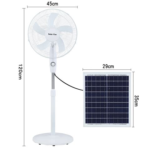 Hot Sale 16 Inch AC DC Stand DC Fan Brushless With Extra Bulb Fan Power