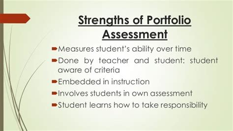 Portfolio Assessment