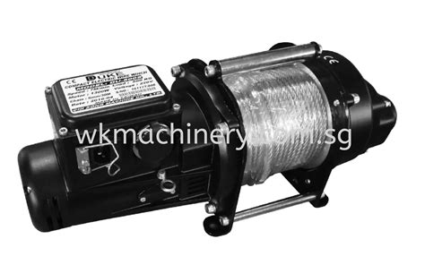 Duke Du 210 Electric Wire Rope Winch 230v 500kg Chain Block And Chain