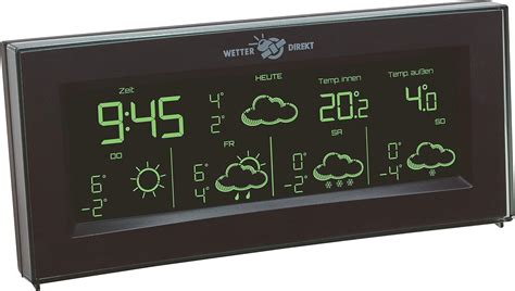 TFA Dostmann AURA Wetterstation 35 5061 01 IT Wetterstation Funk Mit