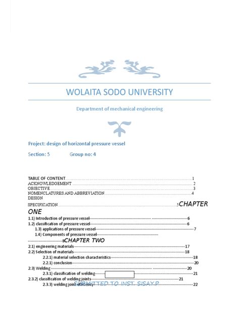 Design of Pressure Vessel by Group 4 | PDF | Welding | Construction