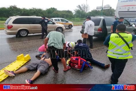 Hoy Tamaulipas Dos Lesionados Tras Accidente De Transito En Altamira