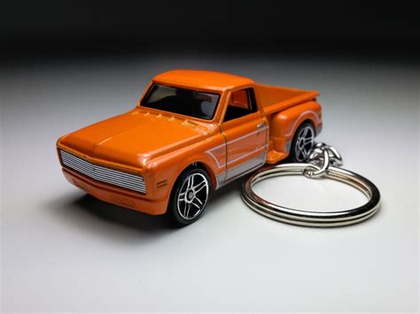 Custom 69 Chevy Hot Wheels Keychain Etsy