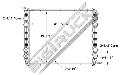 Big Truck Cooling Buy Now Freightliner Radiator P