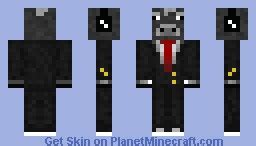 Cow In Suit Minecraft Skin