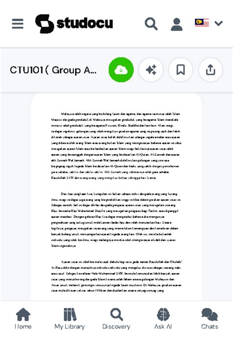 CTU101 Group Assignment Fakulti Pengurusan DAN Perniagaan Kumpulan