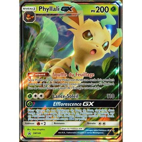 Carte Pok Mon Sm Phyllali Gx Pv Promo Neuf Fr Cdiscount