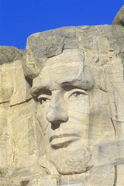 Abraham Lincoln - Mount Rushmore National Memorial Stock Image - Image ...