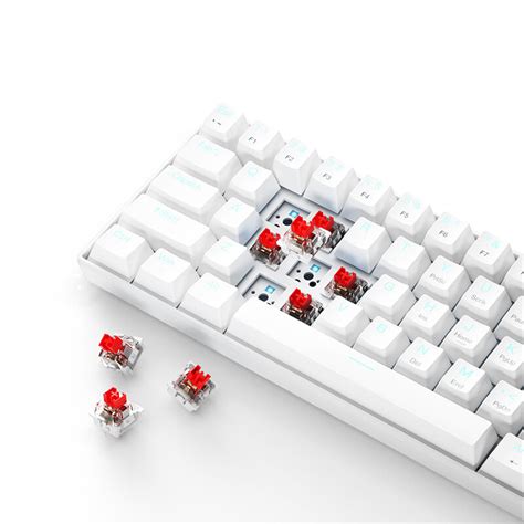 Iblancod K Keys Wired Mechanical Gaming Keyboard Hot Swappable Red