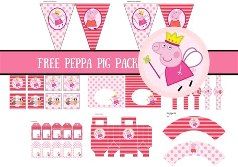 Free Princess Peppa Pig Printable Birthday Party Ideas Themes