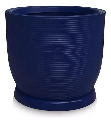 Florero Decorativo Foster Plast Vaso De Planta 45x50 Prato Base Luxo