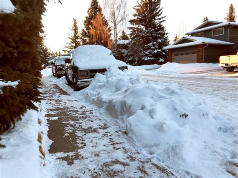 Plows Finally Reach Some Calgary S Residential Streets 1 Week After