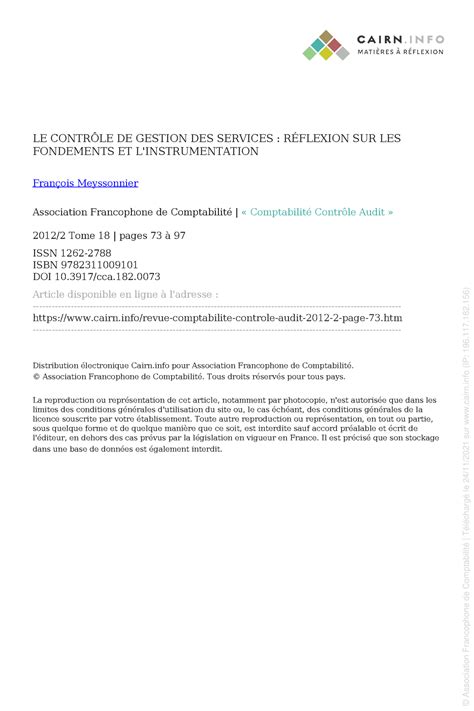 Contrôle de gestion et ses outils vers la performance - Finance des ... 