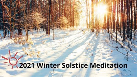 2021 Winter Solstice Guided Meditation Youtube