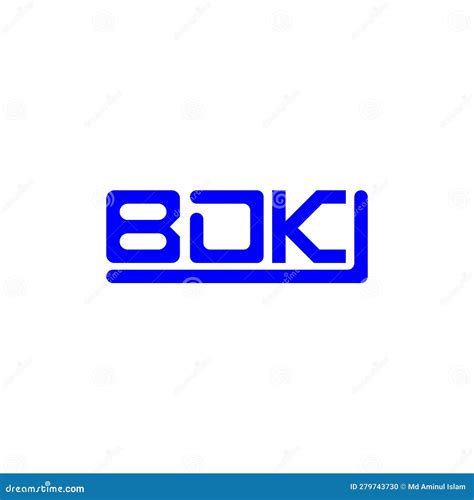 Bdk Letter Logo Creative Design With Vector Graphic Bdk Stock