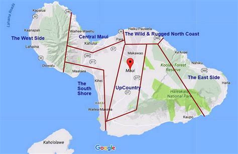 Maui County Map