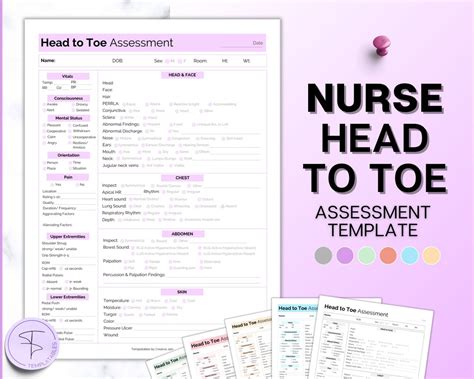 Nurse Head To Toe Assessment Sheet Head To Toe Assessment Guide