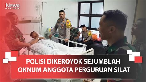 Polisi Dikeroyok Sejumblah Oknum Anggota Perguruan Silat Youtube