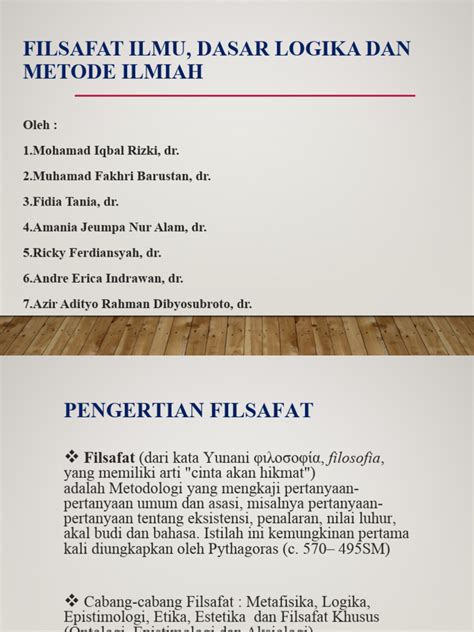 Prinsip Filsafat Ilmu | PDF